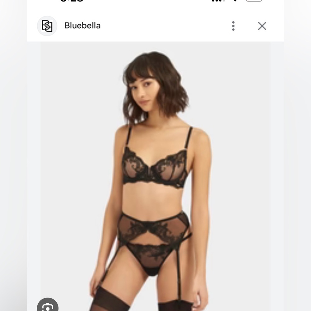 Bluebells black Marcelle set